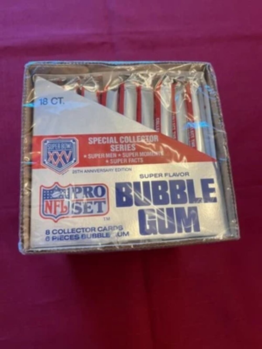 Super Bowl 25 XXV NFL Pro Set 25th Anniversary Edition 18 Packs - New